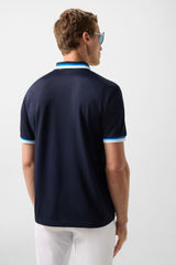 Arik functional short-sleeved top in Navy blue