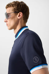 Arik functional short-sleeved top in Navy blue