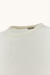 White Cotton and cashmere T-shirt