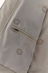 almond Blouson in wool and silk