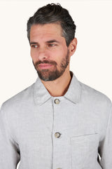 Griffin Chore overshirt in linen