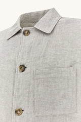 Griffin Chore overshirt in linen