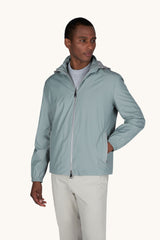 Sage Windbreaker in nylon, wool and silk