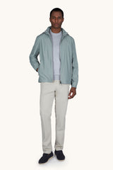 Sage Windbreaker in nylon, wool and silk