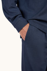 Loro Piana Overshirt Navy Blue