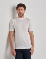 White T-shirt in Filoscozia cotton