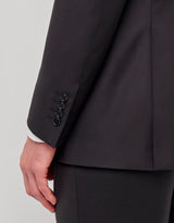 Suit in black wool