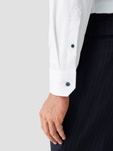 Navy Details Signature Twill Shirt - Slim