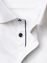 Navy Details Signature Twill Shirt - Slim