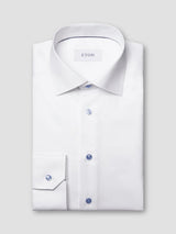 Light Blue Details Signature Twill Shirt
