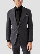 Solid Signature Twill Shirt - Black Contemporary