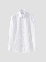 Plissé Bib-Front Tuxedo Shirt - Slim Fit