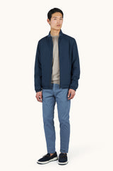 140’S superfine Merino wool crewneck sweater in Hummus