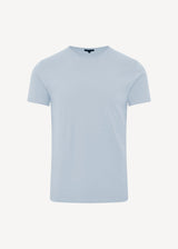 Pima Cotton Short Sleeve T-Shirt Blue Ice