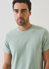 Pima Cotton Short Sleeve T-Shirt Sunfaded Green