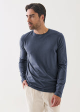 Pima Cotton Stretch Long Sleeve T-Shirt