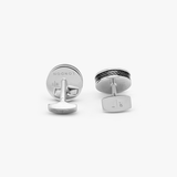 Carbon Tablet cufflinks with Palladium plated & Carbon Fibre