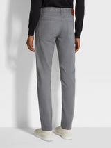 Light Grey Stretch Cotton Roccia Jeans