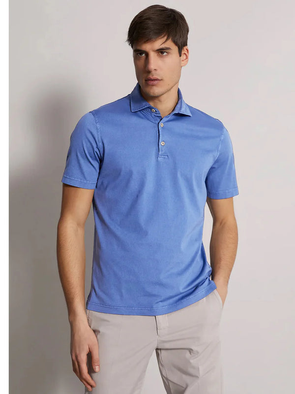 Organic Cotton Polo - Ocean Blue