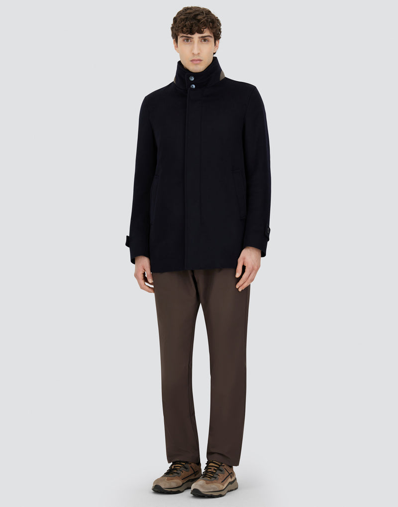 Cashmere Blazer w/ Removable Fleece Collar