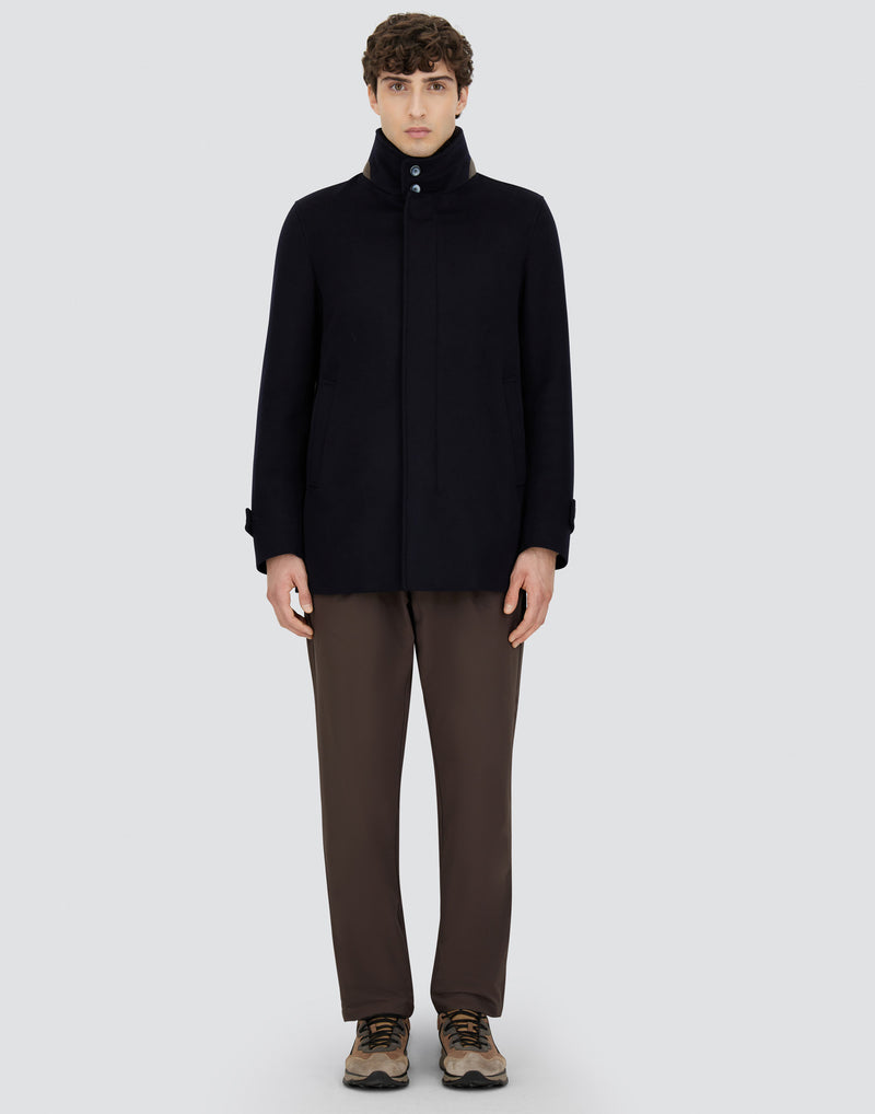 Cashmere Blazer w/ Removable Fleece Collar