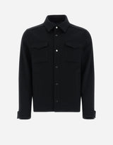 Wool Cashmere Shirt Jacket