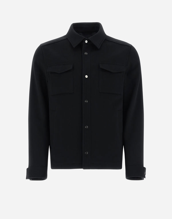 Wool Cashmere Shirt Jacket