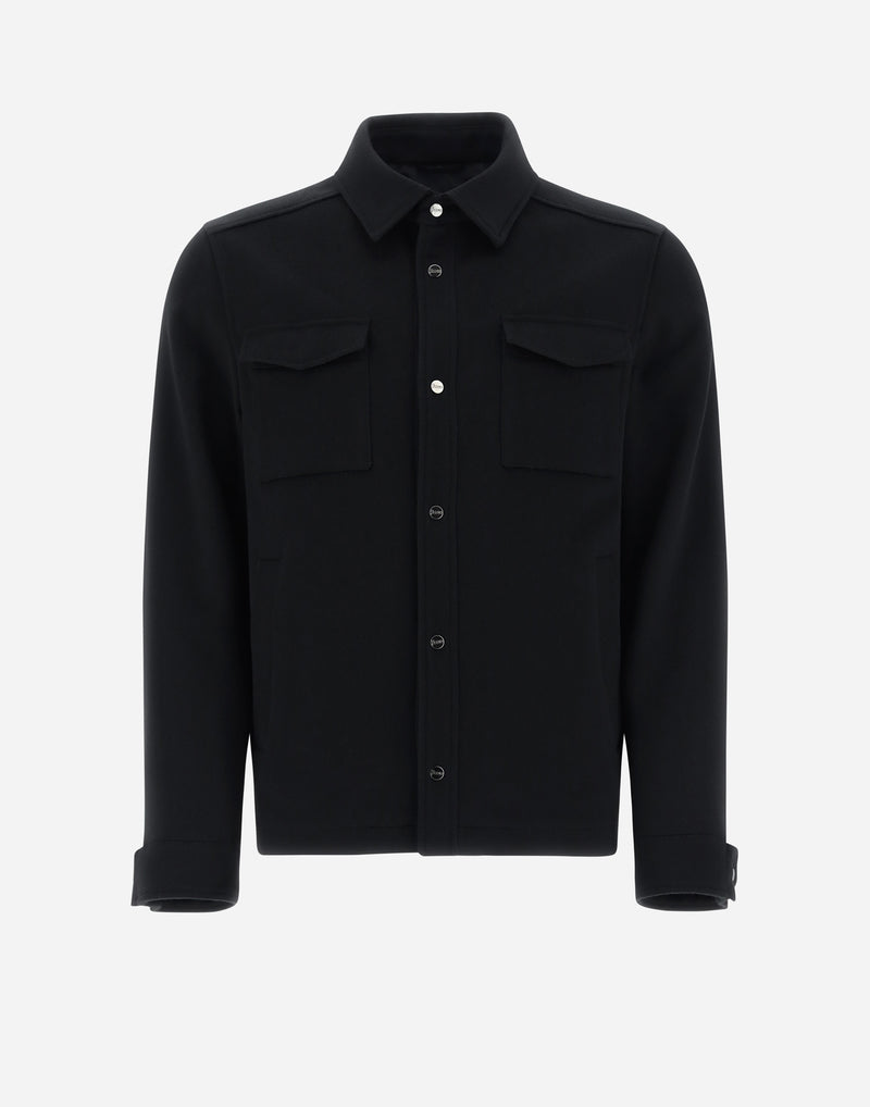 Wool Cashmere Shirt Jacket