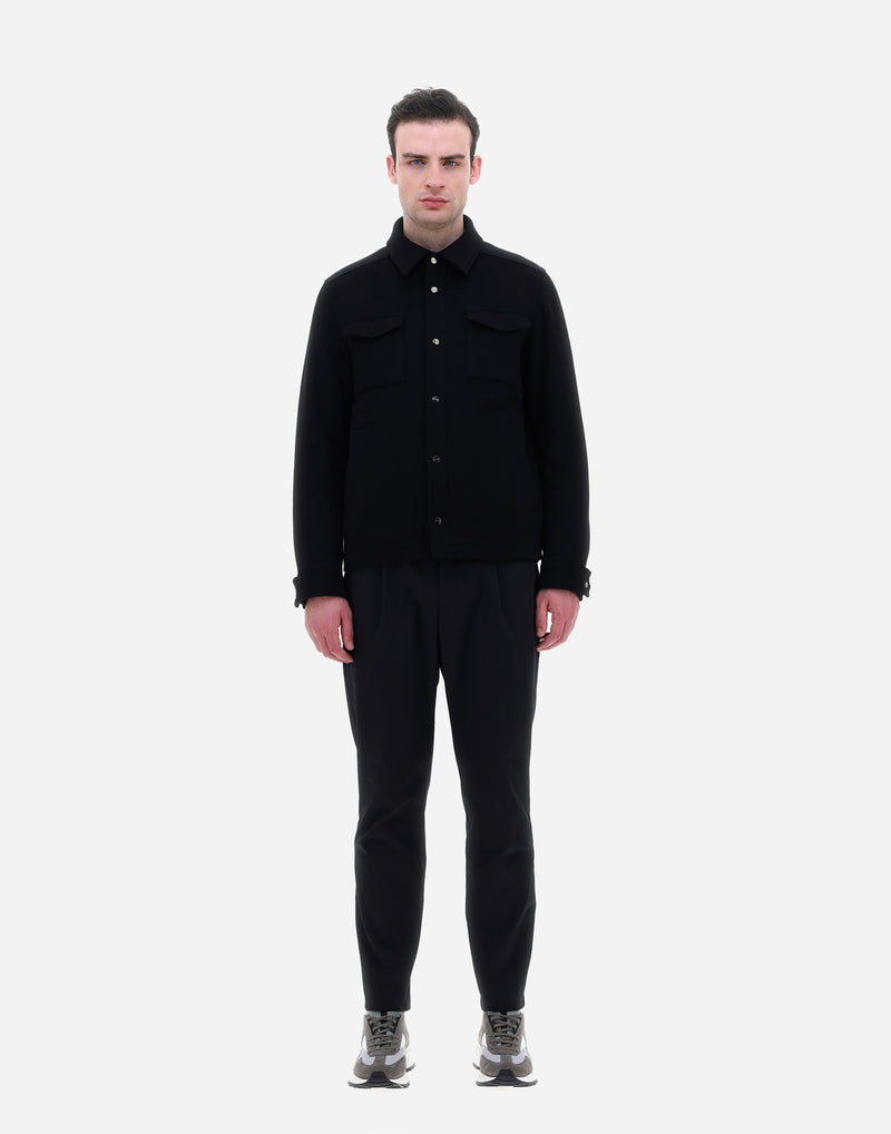 Wool Cashmere Shirt Jacket