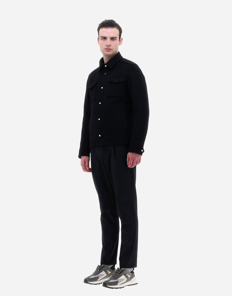 Wool Cashmere Shirt Jacket