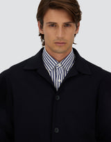 Printed Light Scuba Jacket Navy