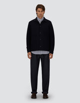 Printed Light Scuba Jacket Navy