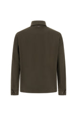 Wool and Cashmere Shirt Jacket in Verdone
