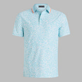 SCRIBBLE TECH JERSEY POLO IN CENOTE