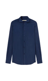Blue Santini Techmerino Wool Shirt