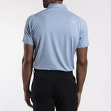 Soren Stripe Polo - Cerulean/Alloy