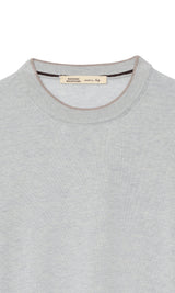 Luxury Silk T-Shirt - Greystone