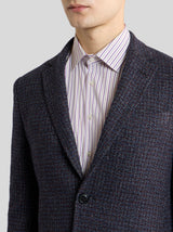 Single Breasted Jacket in Cotton Blend Tweed