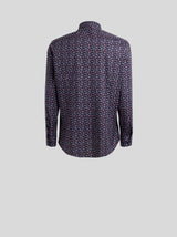 Blue and Red Paisley Shirt
