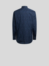 Navy Jacquard Shirt