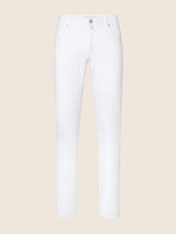Bard Regular Slim 5 Pocket Jeans in White Stretch Bull Denim