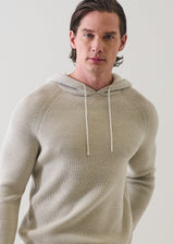 Merino Ribbed Hoodie
