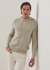 Merino Ribbed Hoodie