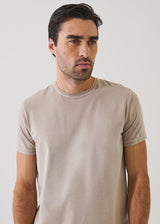 Pima Cotton Stretch Vintage Wash T-Shirt in Dune