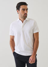 Pima Cotton Stretch Iconic Polo White