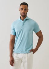 Pima Cotton Stretch Iconic Polo in Arctic Blue