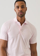 Pima Cotton Stretch Iconic Polo in Pixie Pink