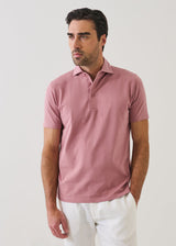 Pima Cotton Stretch Iconic Polo Dusty Rose