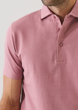 Pima Cotton Stretch Iconic Polo Dusty Rose