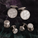 Asanoha Semi -Precious Cufflinks & Shirt Studs